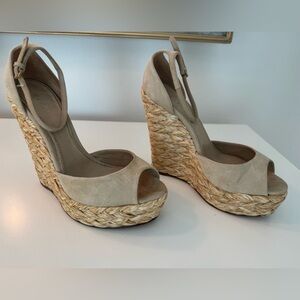 Gucci wedge espadrilles - Nude - 38.5
